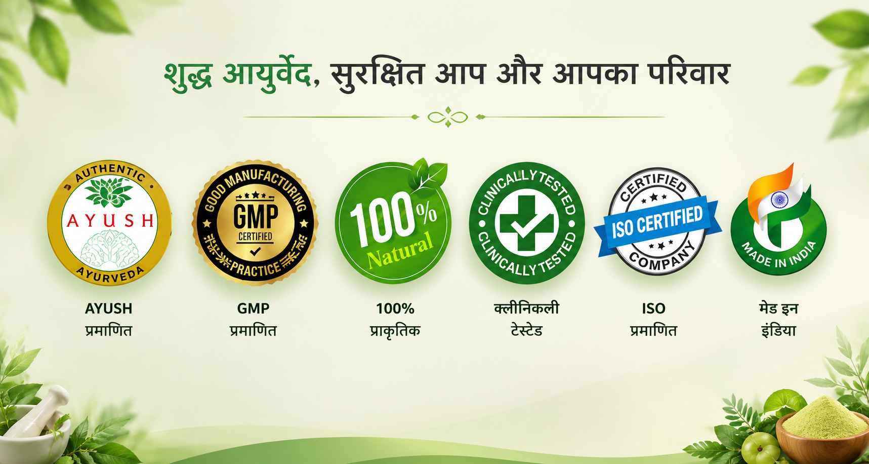 AYUSH GMP ISO Certified